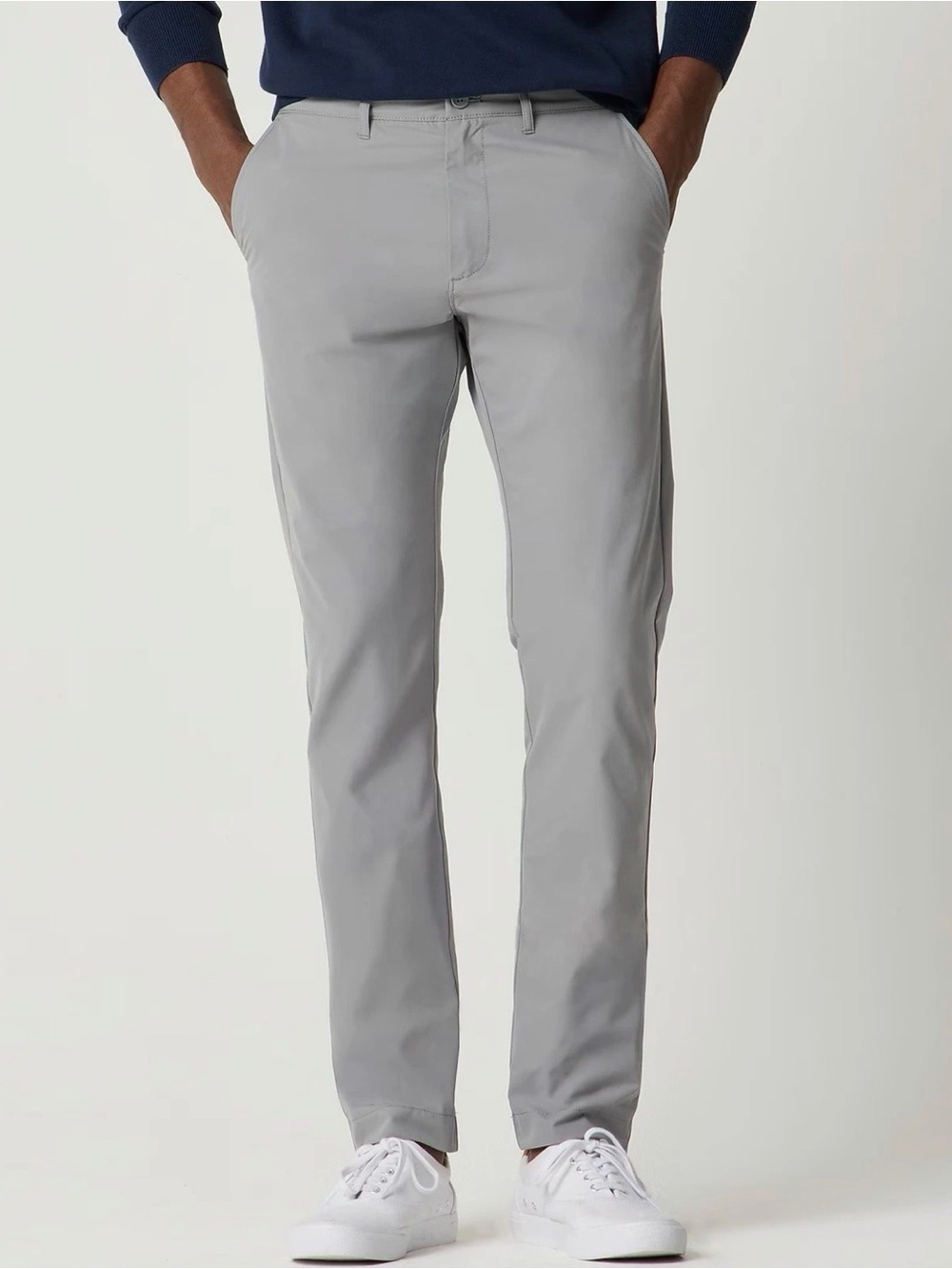J. Crew Slim Fit Tech Chino Flex Pant in Light Graphite, Size 29×32